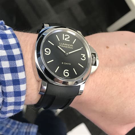 panerai luminor daylight rubber strap|Panerai 44mm luminor strap.